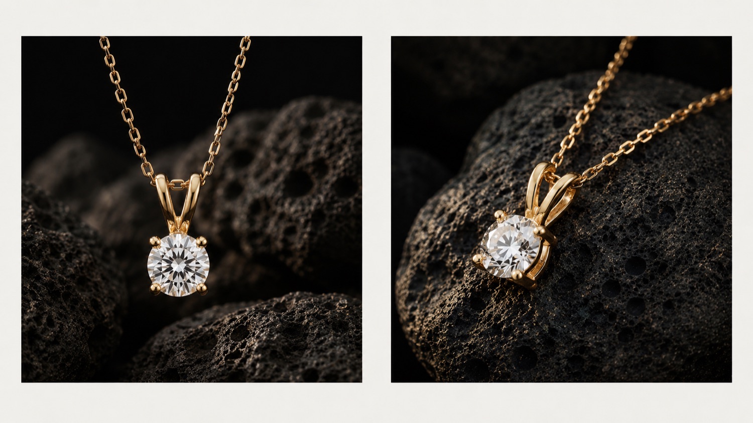 The Promise 0.5ct memorial diamond necklace in yellow gold